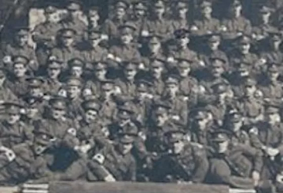 Members of the 3rd West Riding Field Ambulance before being deployed to France