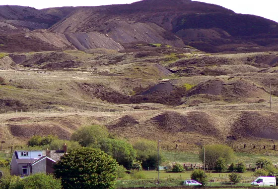 Hills landscape in Blaenavon