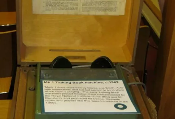 A talking book machine from the 1960s