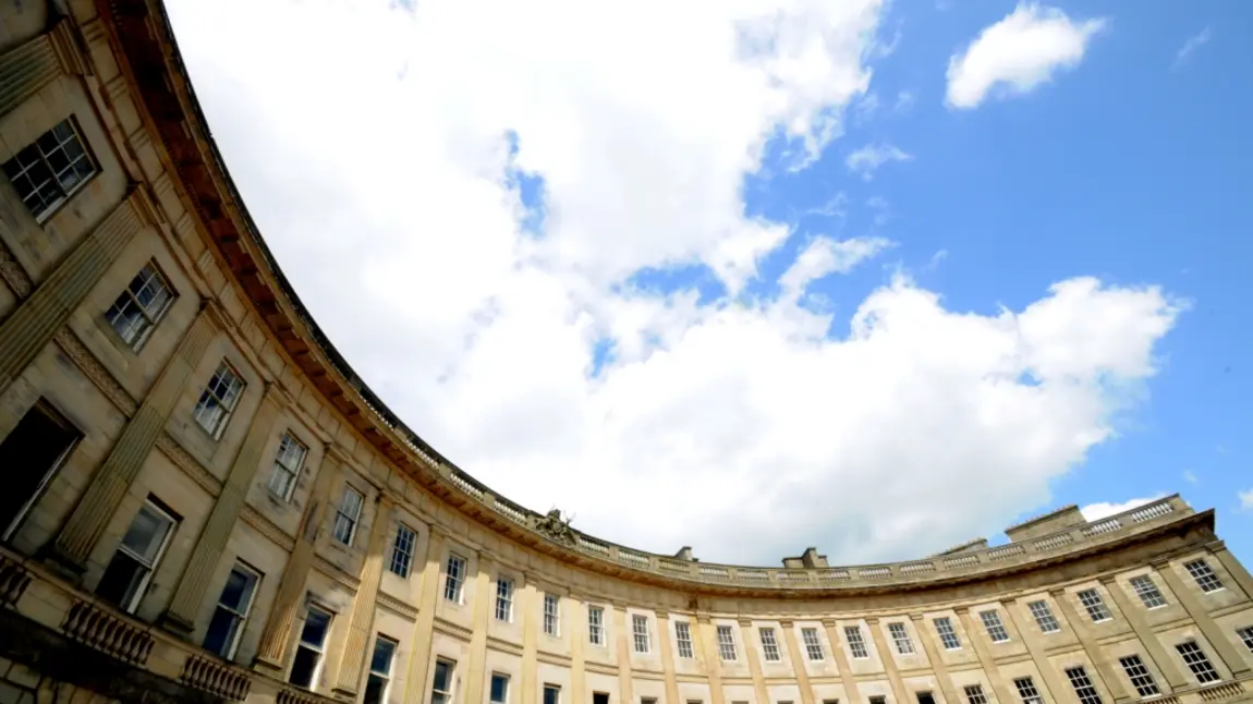 Outside view of Buxton Crescent