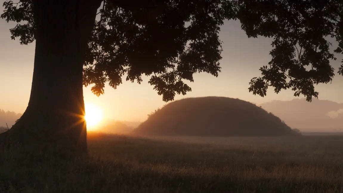 The mounds at Sutton Hoo