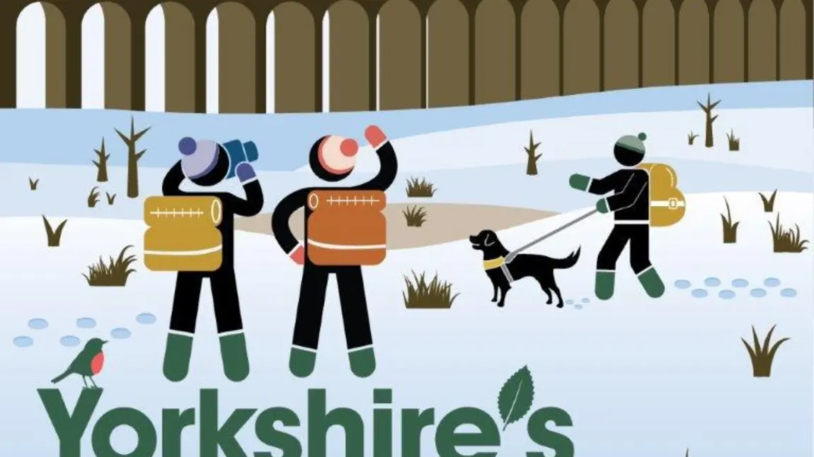 The campaign flyer showing an image of Yorkshire's natural heritage in winter