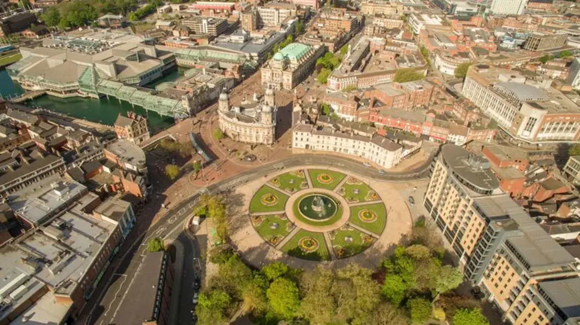 Aerial view of Hull