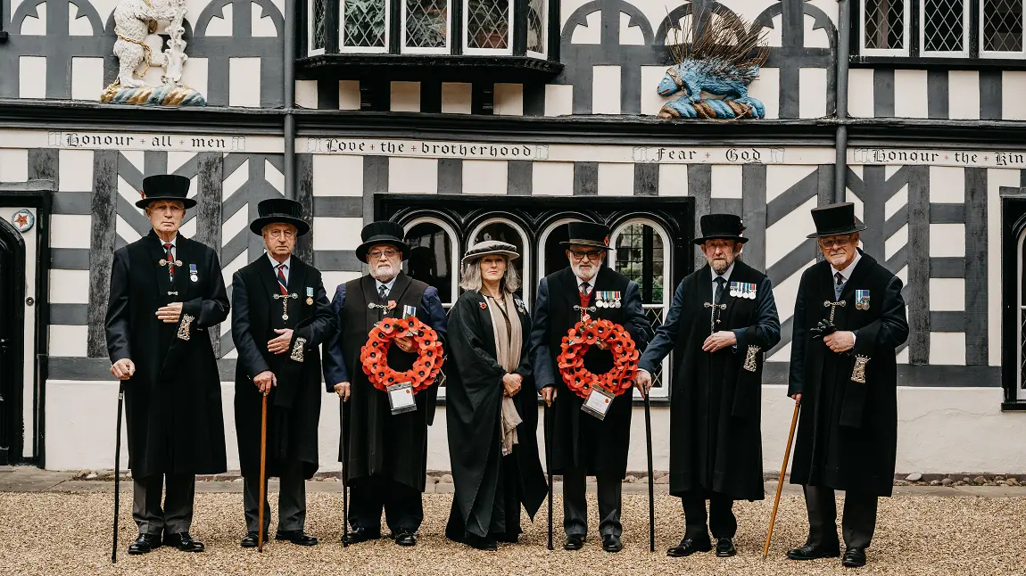  The current Lord Leycester brethren. Credit: Kevin Fern