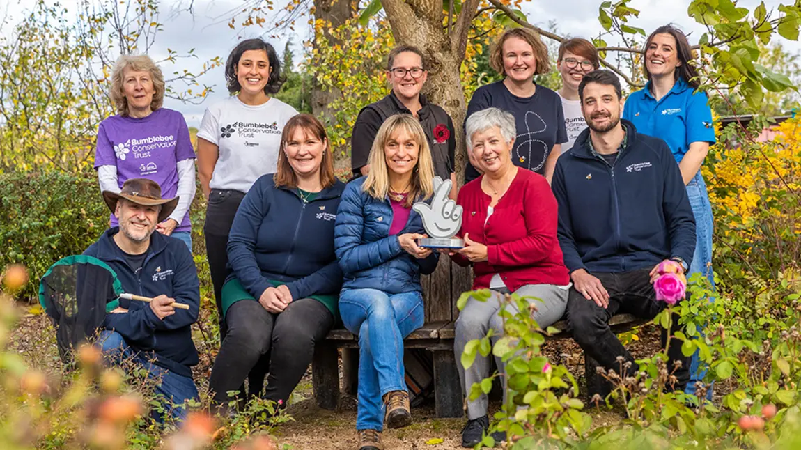 Smiling group of volunteers