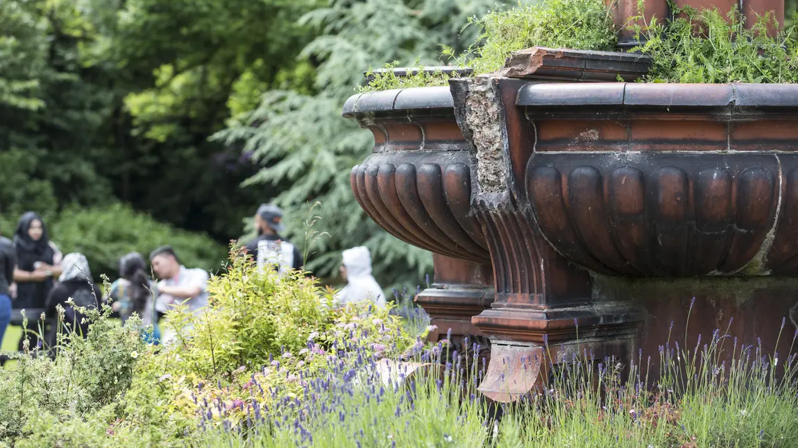 Mawson fountain in Hanley Park