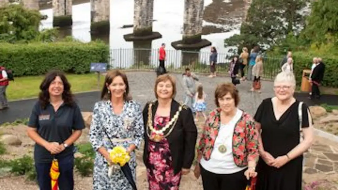 Duchess of Northumberland at the revitalised Berwick park