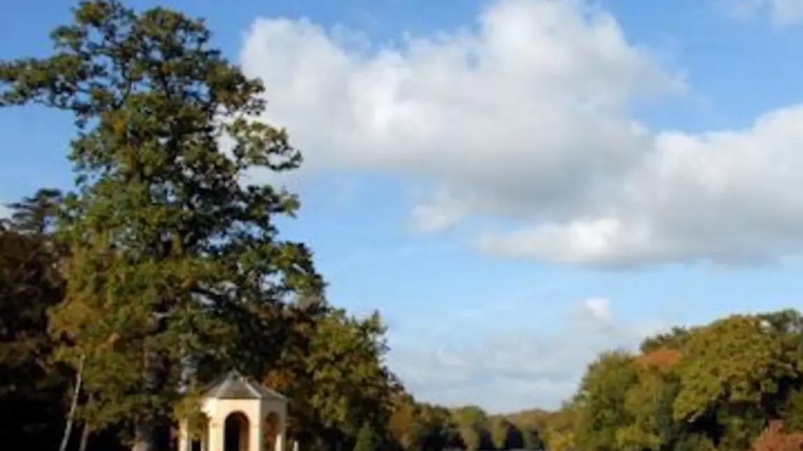 Capability Brown lake and landscape at Wotton, Bucks