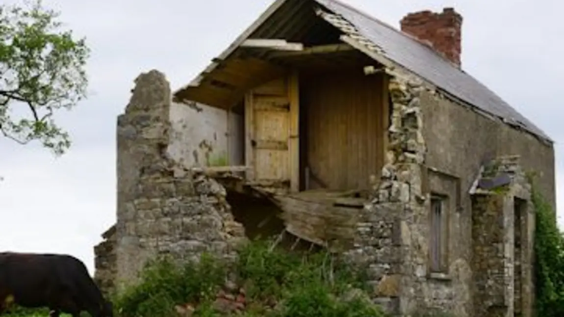 One of the abandoned farm houses on Cleenish Island 