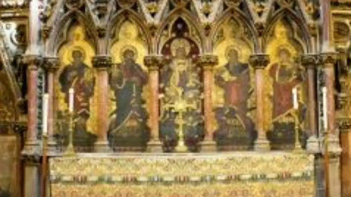 Doncaster Minster's reredos before the conservation