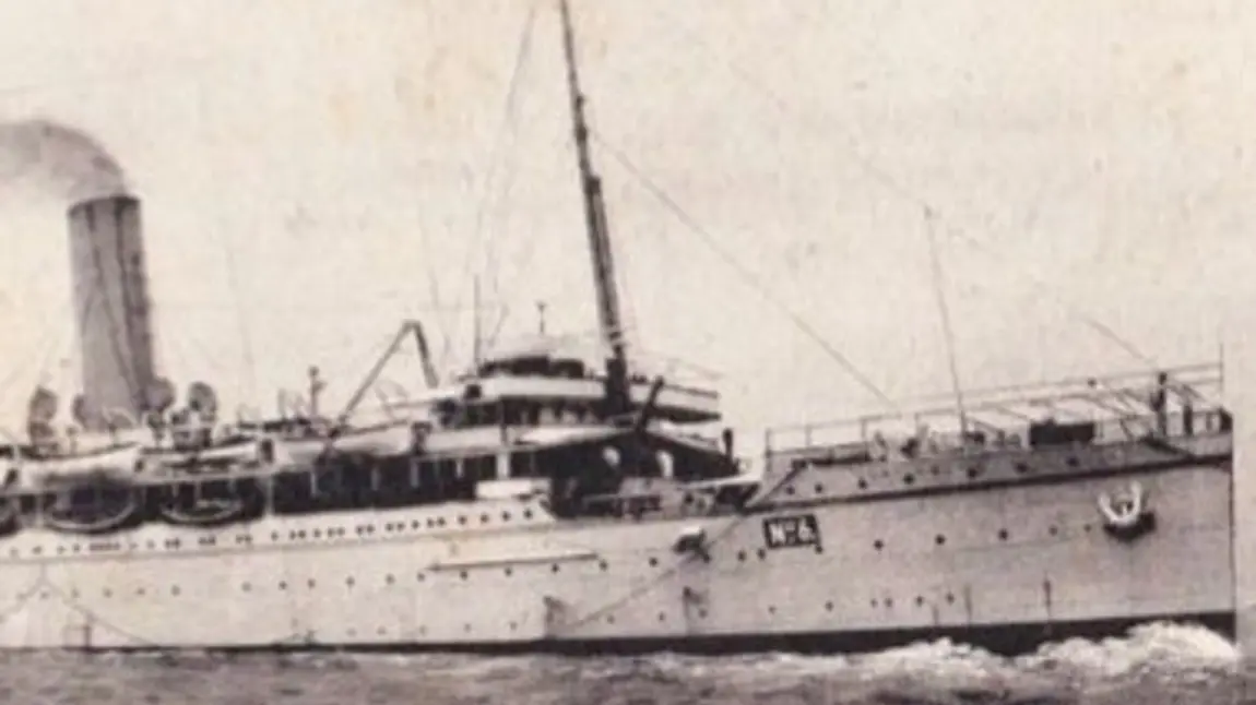 HMT Rohilla as a troop carrier before conversion to a hospital ship