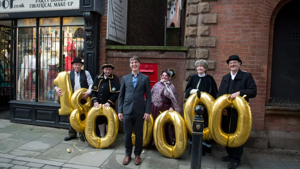 Nathan Lee celebrates £1.8m HLF award for Stockport’s Underbanks