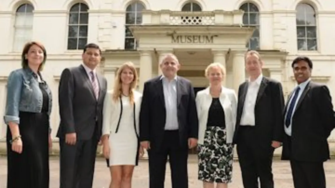 Councillors and officers from Ealing and Hounslow outside the museum 