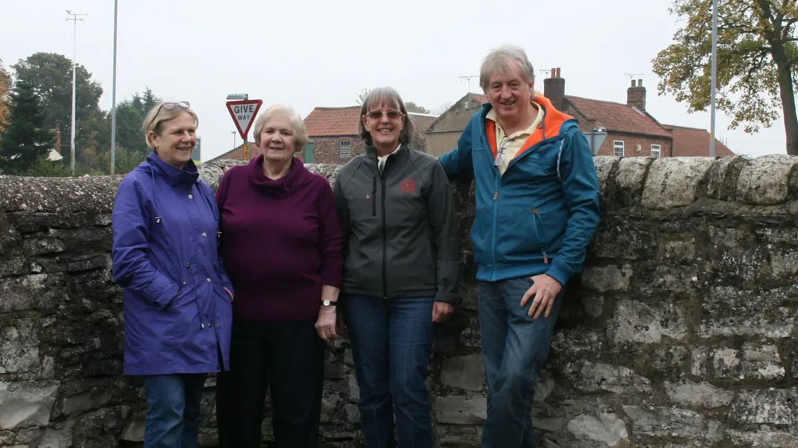 Hambleton History Research & Archive Association members in Hambleton's pen fold