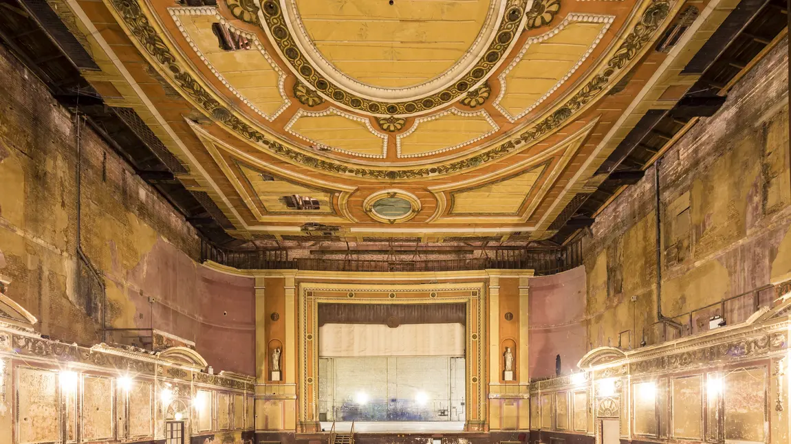 The inside of the Victorian Theatre at Alexandra Palace