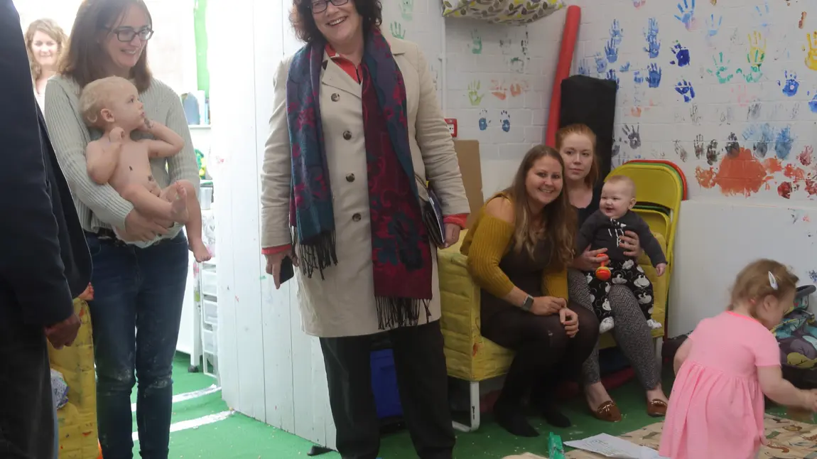 Ros Kerslake visits a baby art class at Haworth Stables and Motor House