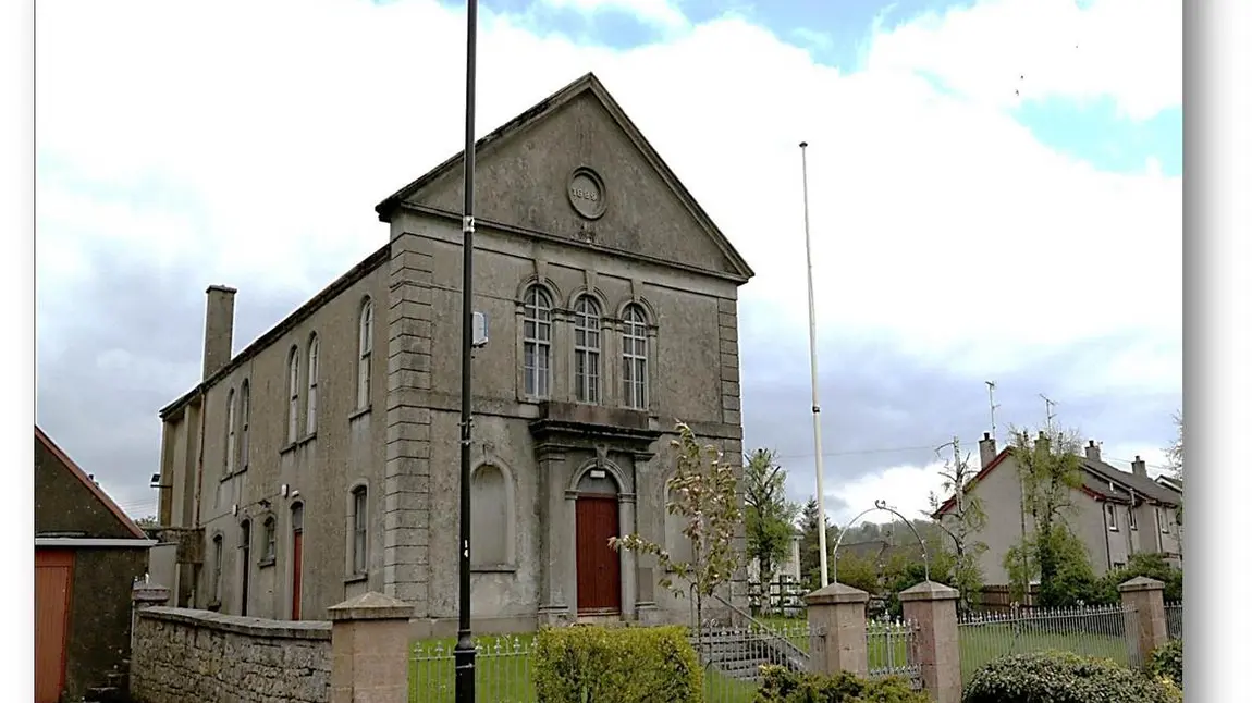 View of the outside of Derrygonnelly Orange Hall building