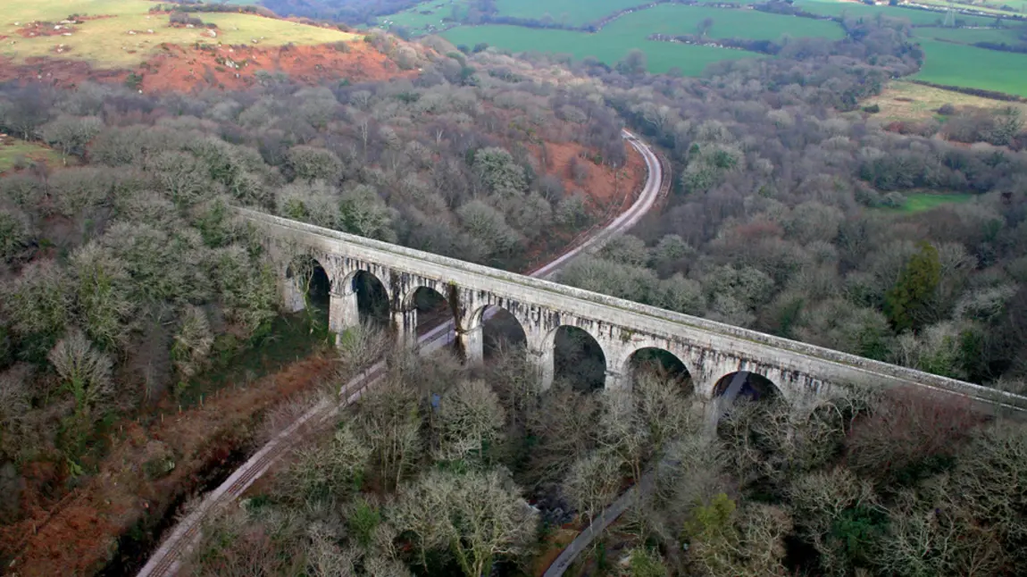 Treffry Viaduct in the Luxulyan Valley