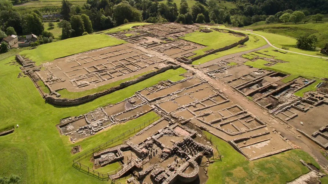 View of the Vindolanda site where volunteers have been crucial