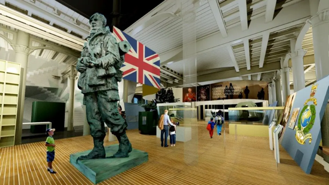 Artist impression of new Royal Marines Museum entrance