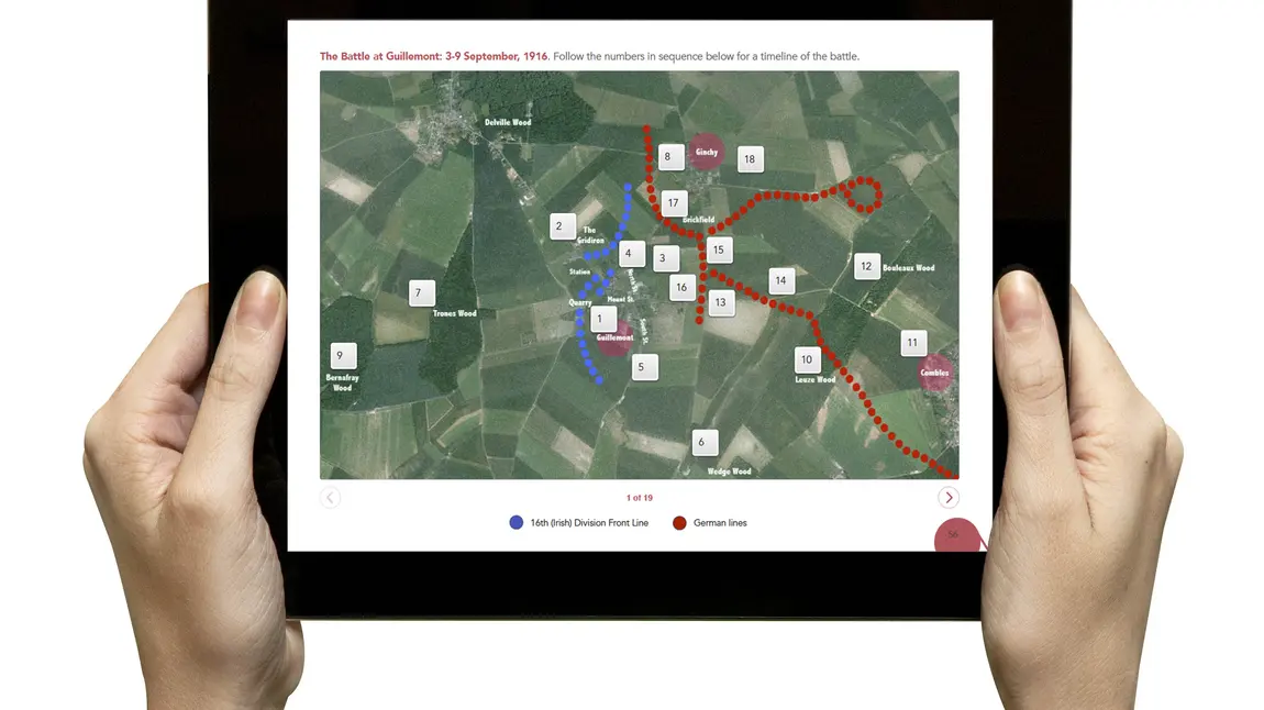 iBook version of the Battle of Guillemont