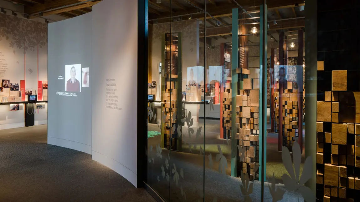 Interactive display at the National Memorial Arboretum