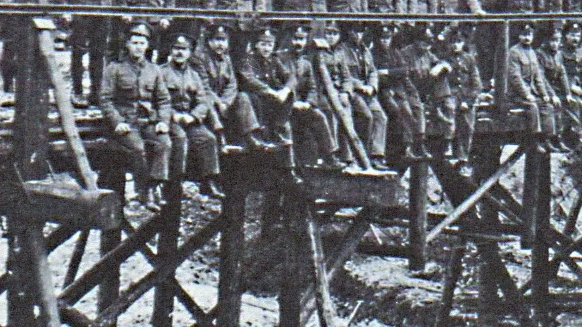 Bridging training over the Marlow Common clay quarry