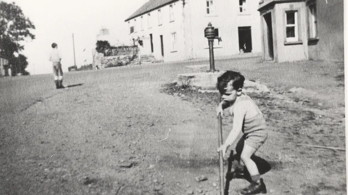 Celebrating Patrician Hall’s cultural heritage Two small boys in the street in Carrickmore in the 1940s