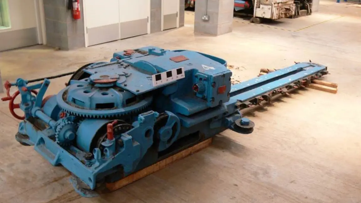 Coal mining machinery that has been preserved as part of this project